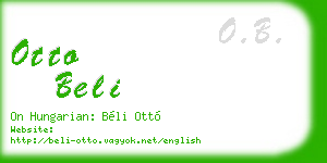 otto beli business card